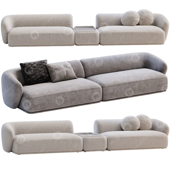 Sofa Meridiani Rene 3D model