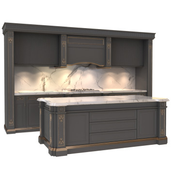 Cocina  Gray Set 2 Modelo 3D