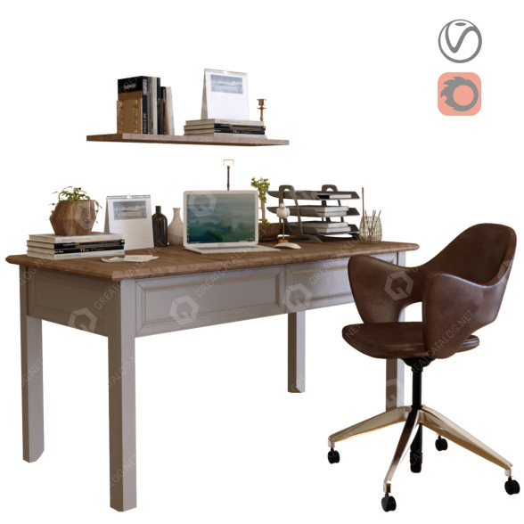 Espacio de trabajo Work Set 5 Modelo 3D