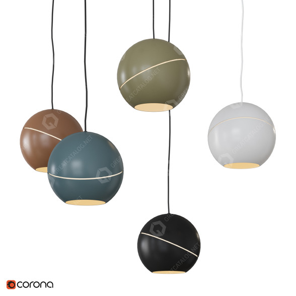 Lámpara colgante Sliced Sphere Modelo 3D