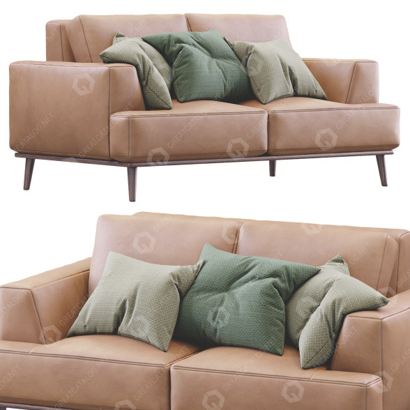 Sofa Modern Leather 3D model