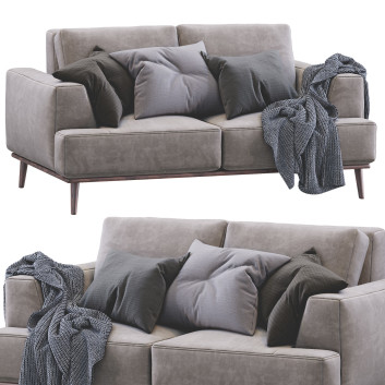 Sofa  Modern Gray Model 3D
