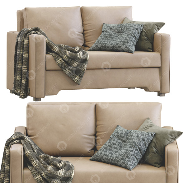 Диван IKEA Bekkseda Leather 3D модель