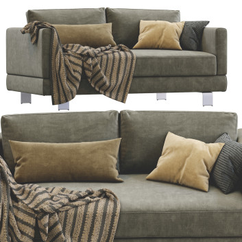 Sofa  Milan Olive Model 3D