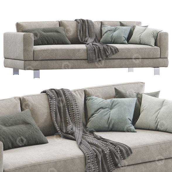 Sofa Milan Beige model 3D