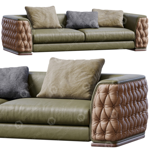 Sofá Asnaghi Plaza Leather Modelo 3D