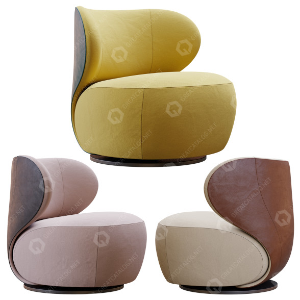 Sillón Walter Knoll Bao Modelo 3D