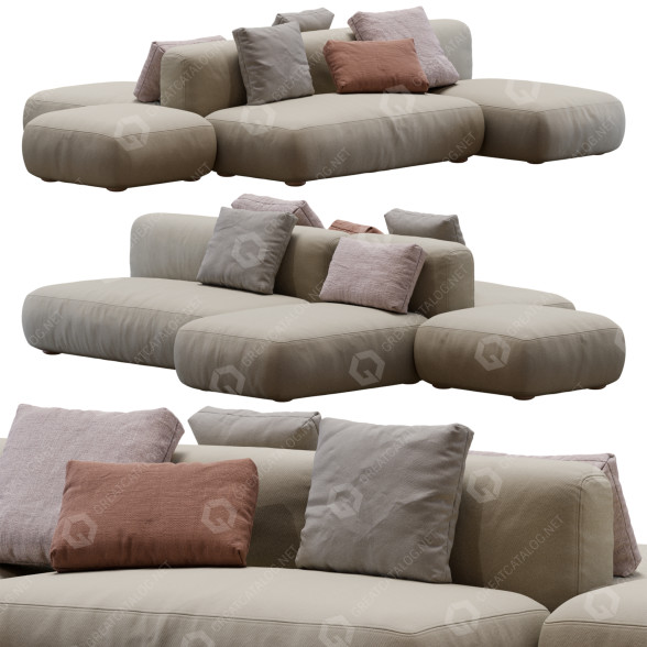 Диван MDF Italia Cosy Island 3D модель