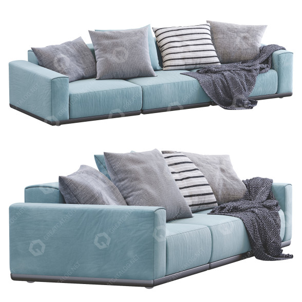 Sofa Xyz Blue 3D model