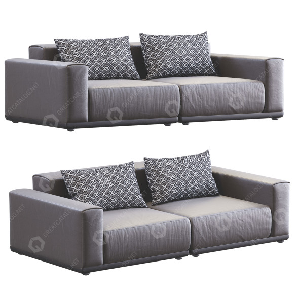 Sofa Xyz Gray 3D-Modell