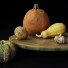 Овощи Bowl Yellow With Pumpkins Set 3 - vasy3359