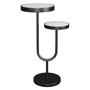 Mesa de centro  Bronze Base White Modelo 3D