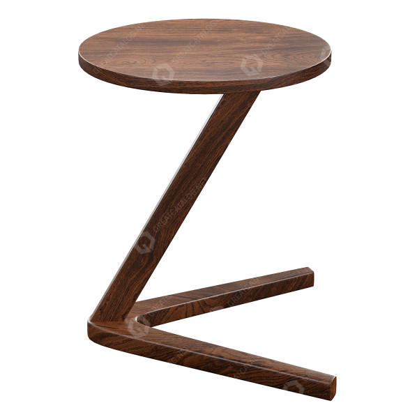 Mesa de centro Mid Century Dark Wood Modelo 3D