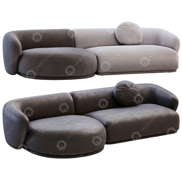 Sofa Meridiani Rene model 3D