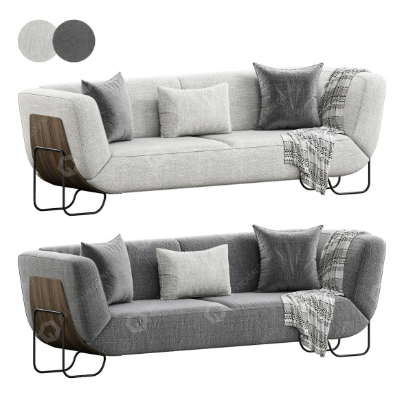 Диван Cadde Yildiz Radius 3D модель