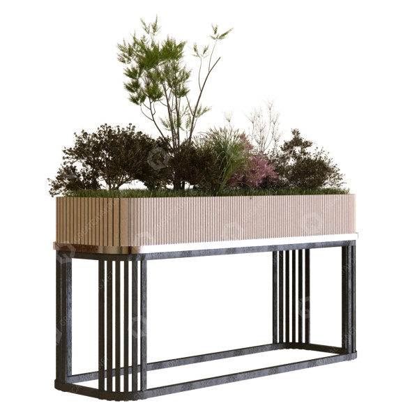 Doniczka Plant in Stand Set 12 model 3D