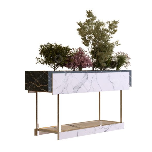 Maceta Plantas en caja conjunto 15 Modelo 3D
