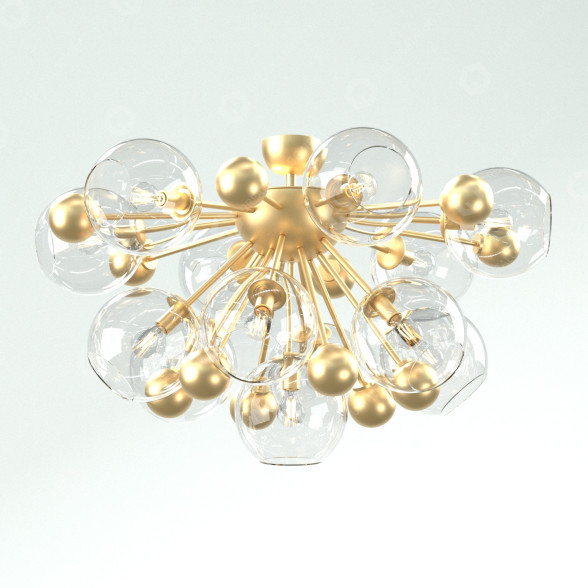 Kronleuchter Golden 3D-Modell