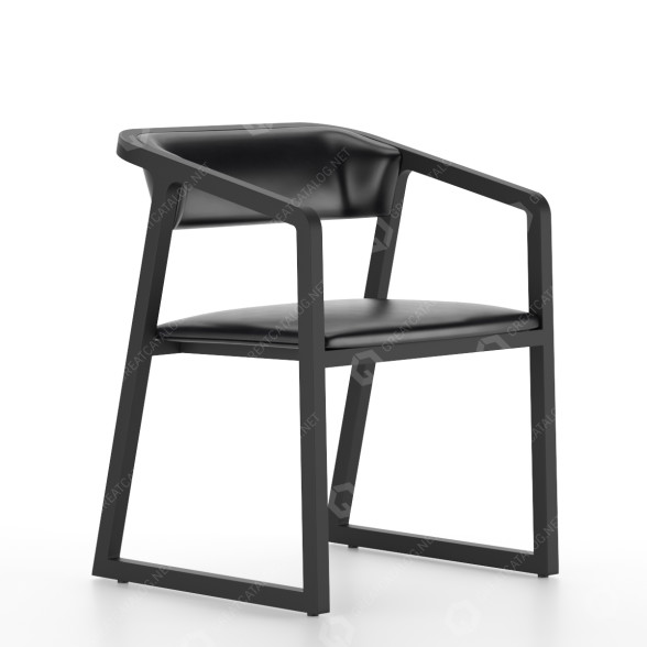 Chair Camerich Ming Dining with Armrests 3D model