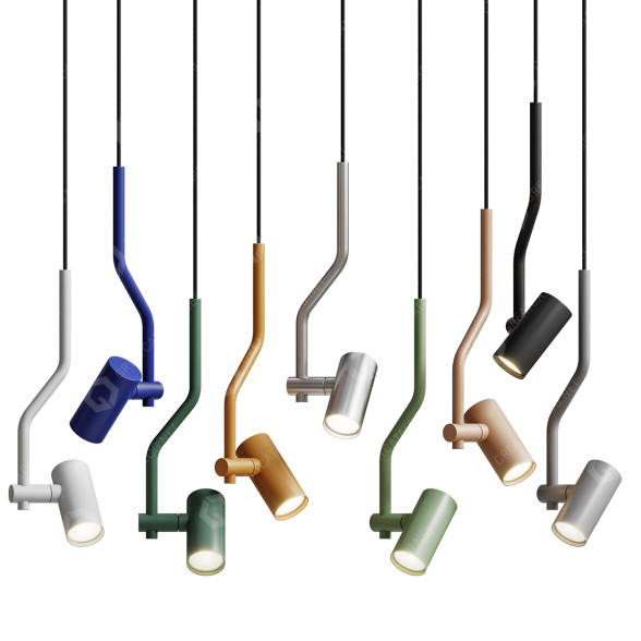 Lampe suspendue +Kouple Spotty Pendant modèle 3D