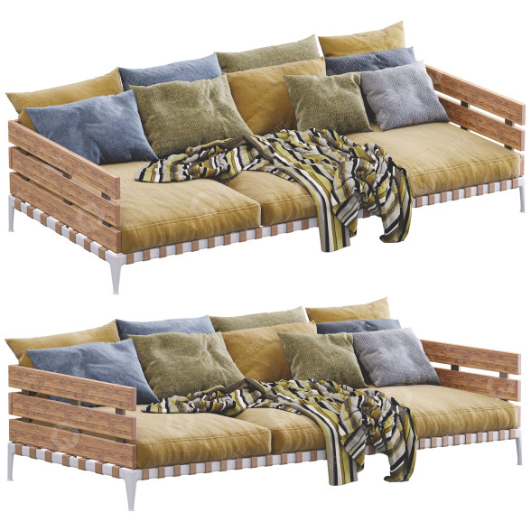Sofa Flexform Ansel 3D model