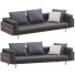 Sofa Minotti Brasilia Leather Black - ED-MONTE