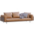 Sofa Minotti Brasilia Leather and Fabric - ED-MONTE