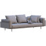 Sofa Minotti Brasilia Leather and Fabric - ED-MONTE