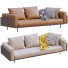 Sofa Minotti Brasilia Leather and Fabric - ED-MONTE