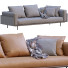 Sofa Minotti Brasilia Leather and Fabric - ED-MONTE