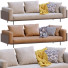 Sofa Minotti Brasilia Leather and Fabric - ED-MONTE