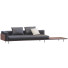 Sofa Minotti Brasilia Leather Black and Brown - ED-MONTE