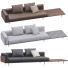 Sofa Minotti Brasilia Leather Black and Brown - ED-MONTE