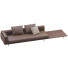 Sofa Minotti Brasilia Leather Black and Brown - ED-MONTE