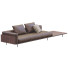 Sofa Minotti Brasilia Leather Black and Brown - ED-MONTE