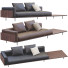Sofa Minotti Brasilia Leather Black and Brown - ED-MONTE