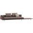 Sofa Minotti Brasilia Leather Black and Brown - ED-MONTE