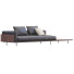 Sofa Minotti Brasilia Leather Black and Brown - ED-MONTE