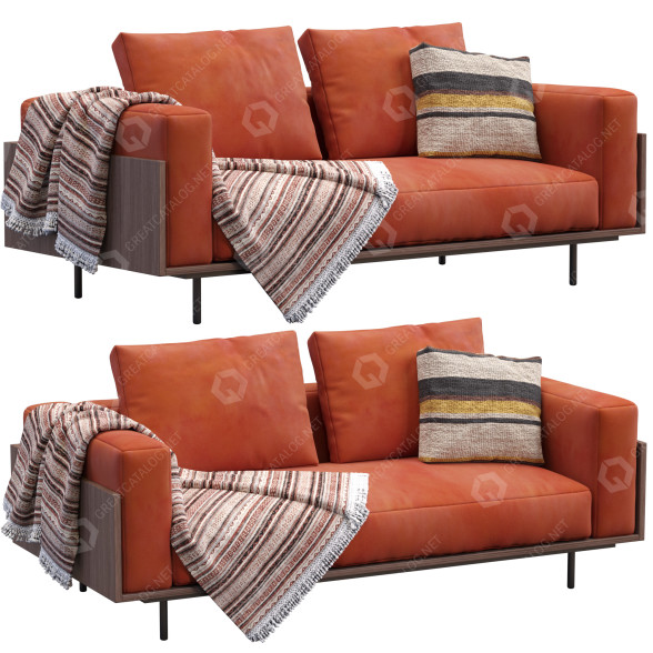 Sofa Minotti Brasilia 3 Color 3D-Modell