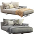 Кушетка Flexform Bretton Gray and Biege - ED-MONTE