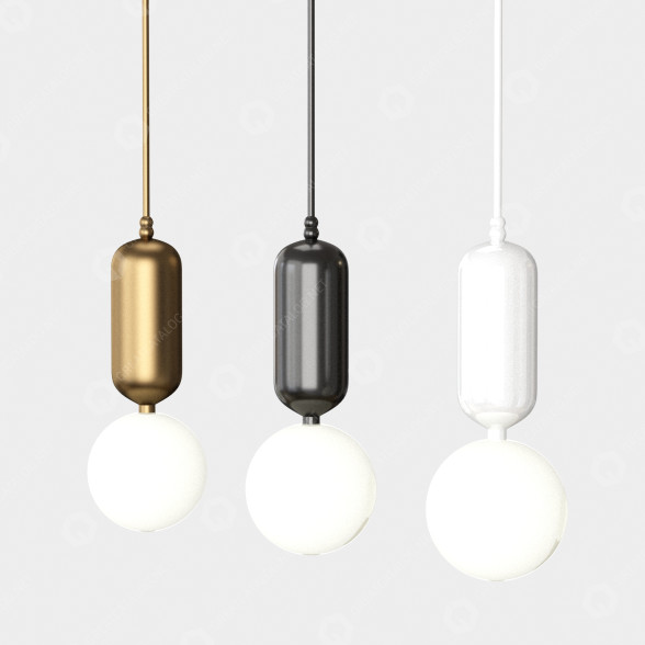 Lampe suspendue Parachilna Aballs T PE modèle 3D