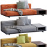 Диван Minotti Roger Orange and Yellow - ED-MONTE