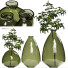 Wazony i rośliny Zara Home Green Glass - onurarsoy
