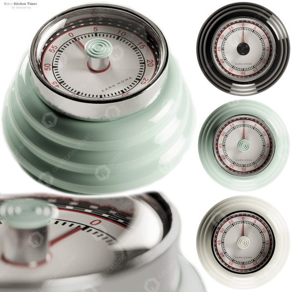 Regulator czasowy Zara Home Retro Kitchen model 3D