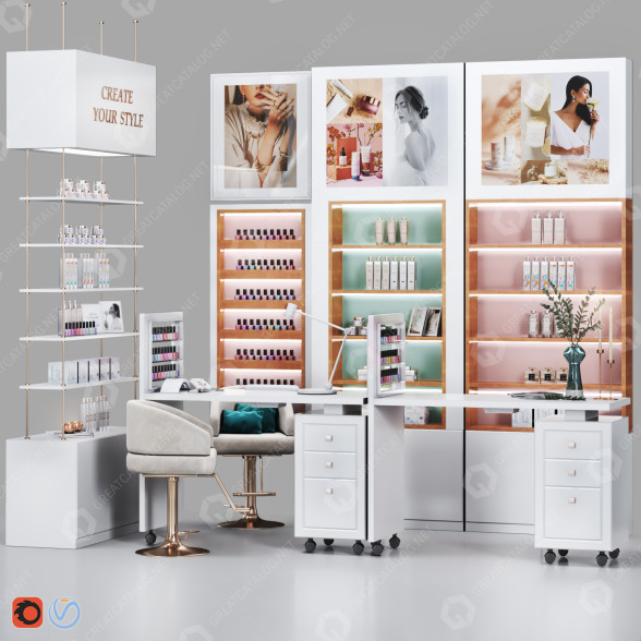 Salon Artecno Manicure-Beauty 3D-Modell
