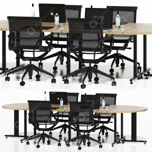 Przestrzeń robocza Oval Office model 3D