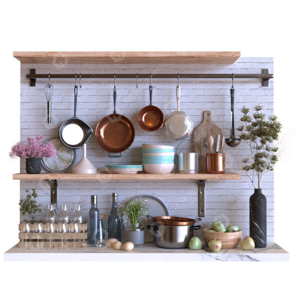 Декор Set 002 3D модель