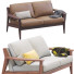 Sofa West Elm Wood - ED-MONTE