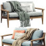Sofa West Elm Wood - ED-MONTE