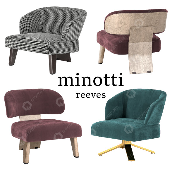 Sessel Minotti Reeves 3D-Modell